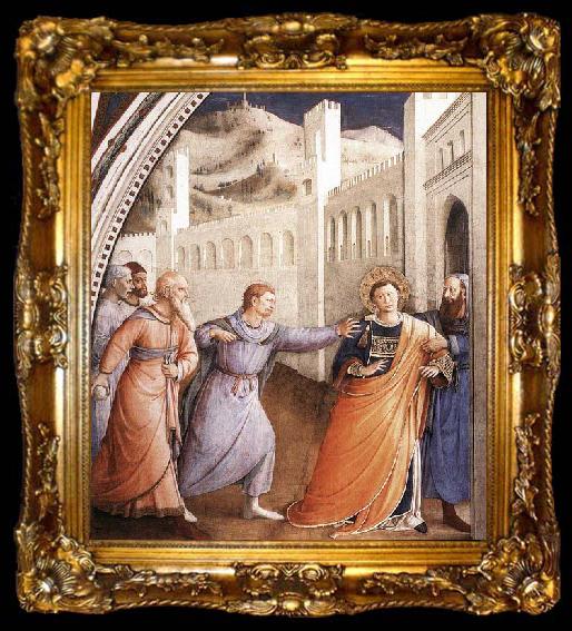 framed  ANGELICO  Fra The Arrest of St Stephen, ta009-2